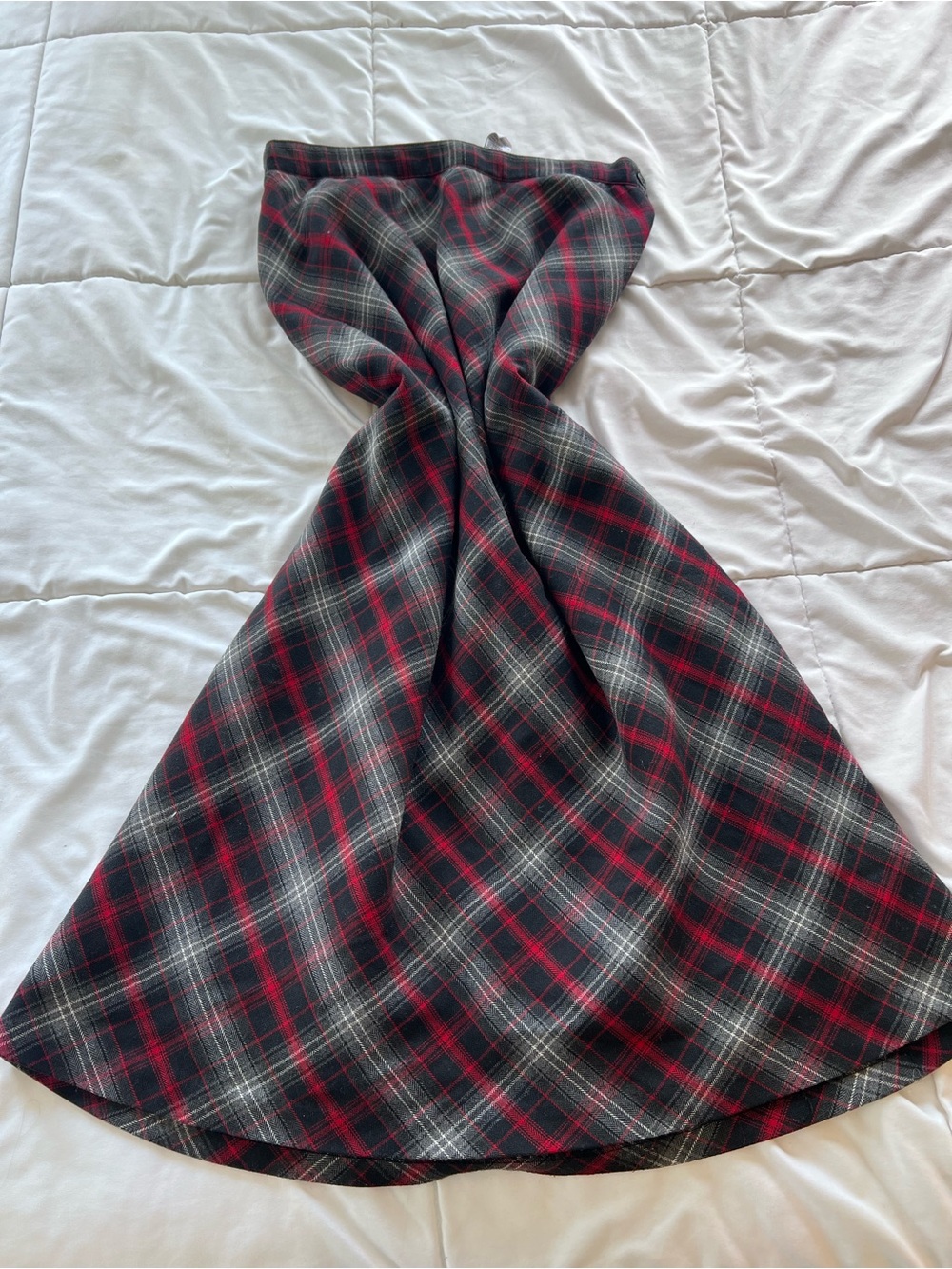 Maxi Plaid Dark Academia Skirt